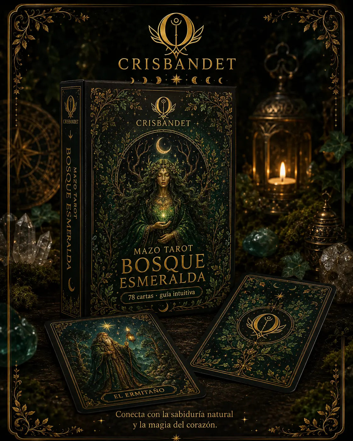 Mazo Bosque Esmeralda CRISBANDET — Sabiduría natural · Magia del corazón