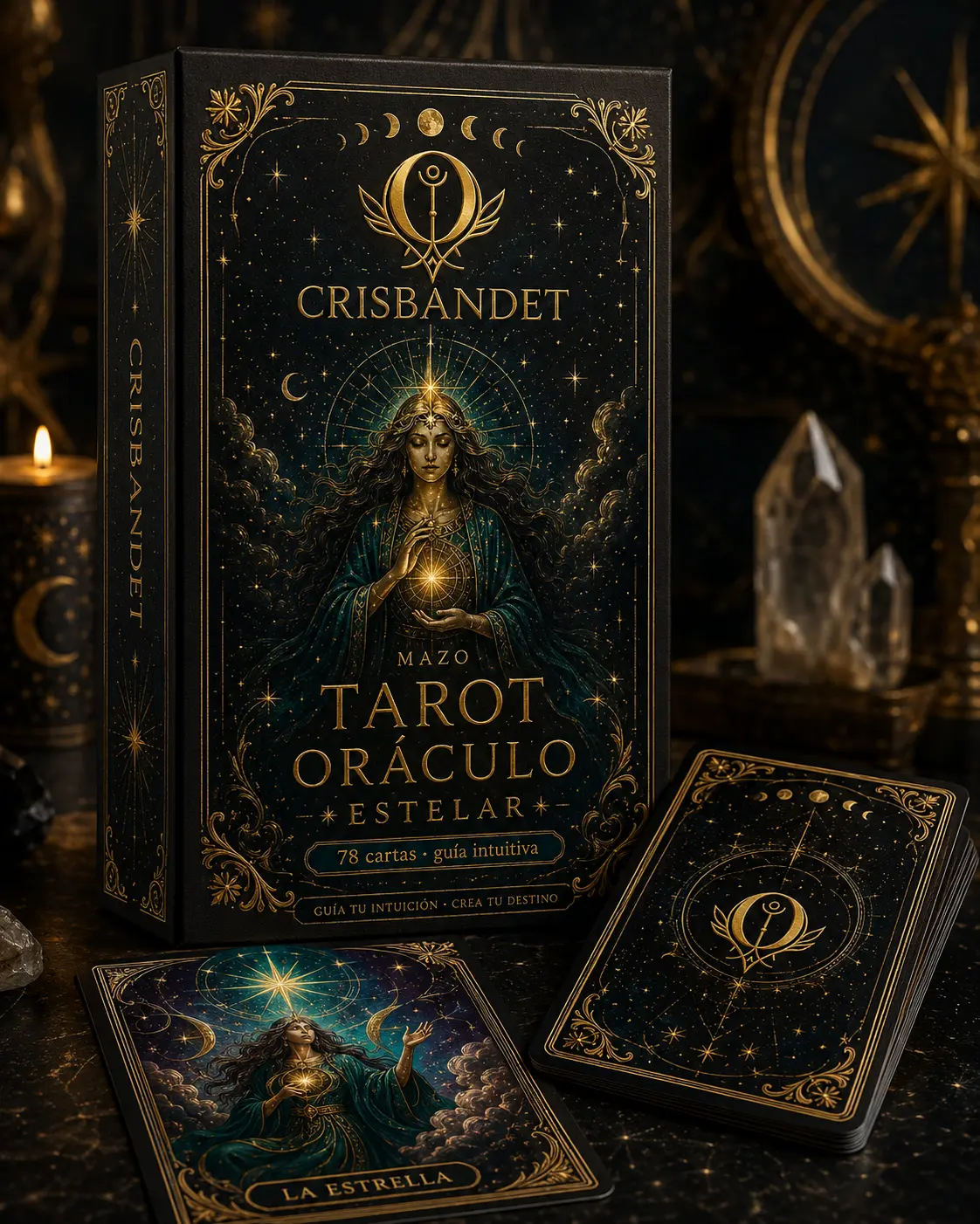 Mazo Oráculo Estelar CRISBANDET — Guía tu intuición · Crea tu destino