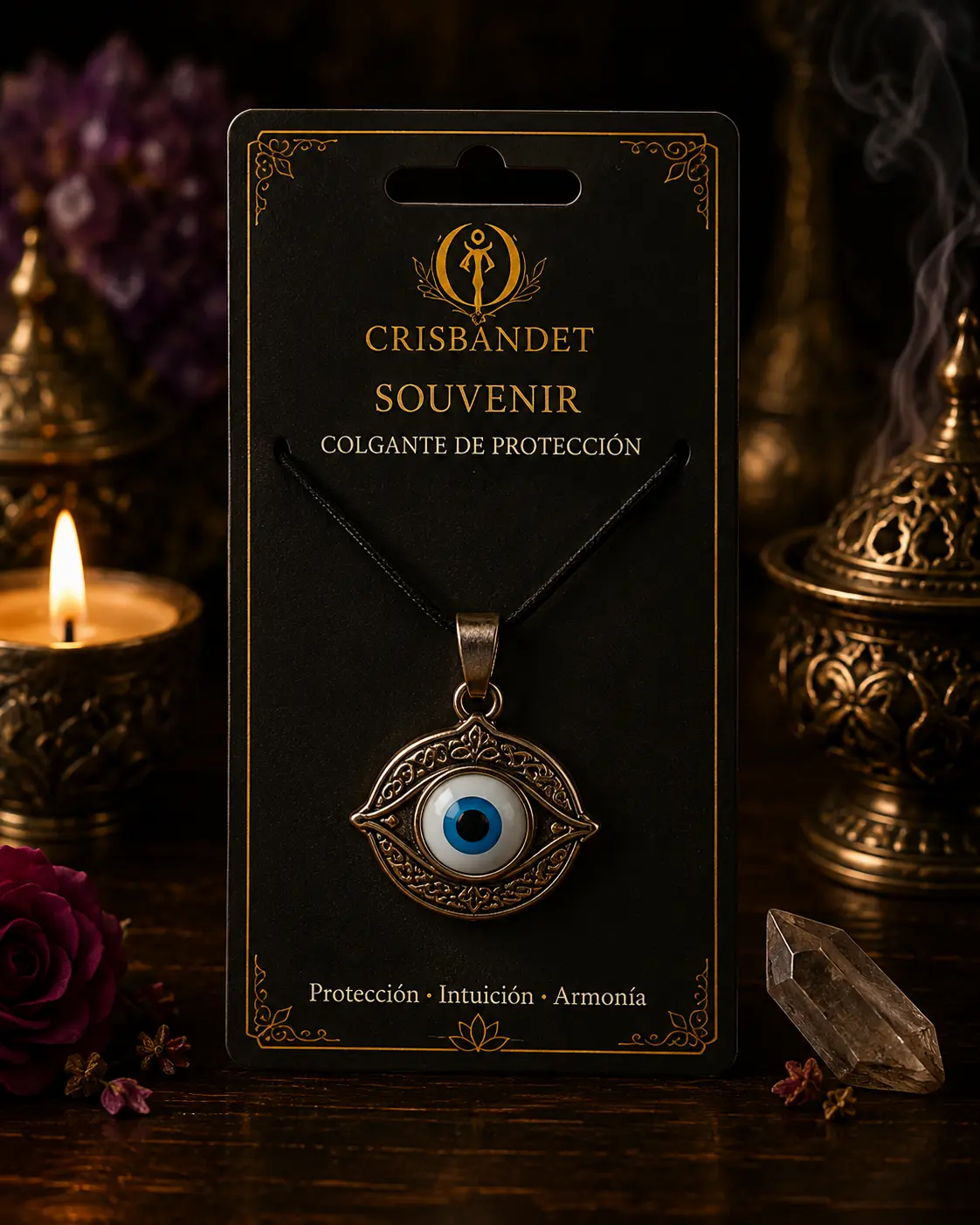 Souvenir Colgante Protector CRISBANDET — Protección · Intuición · Armonía