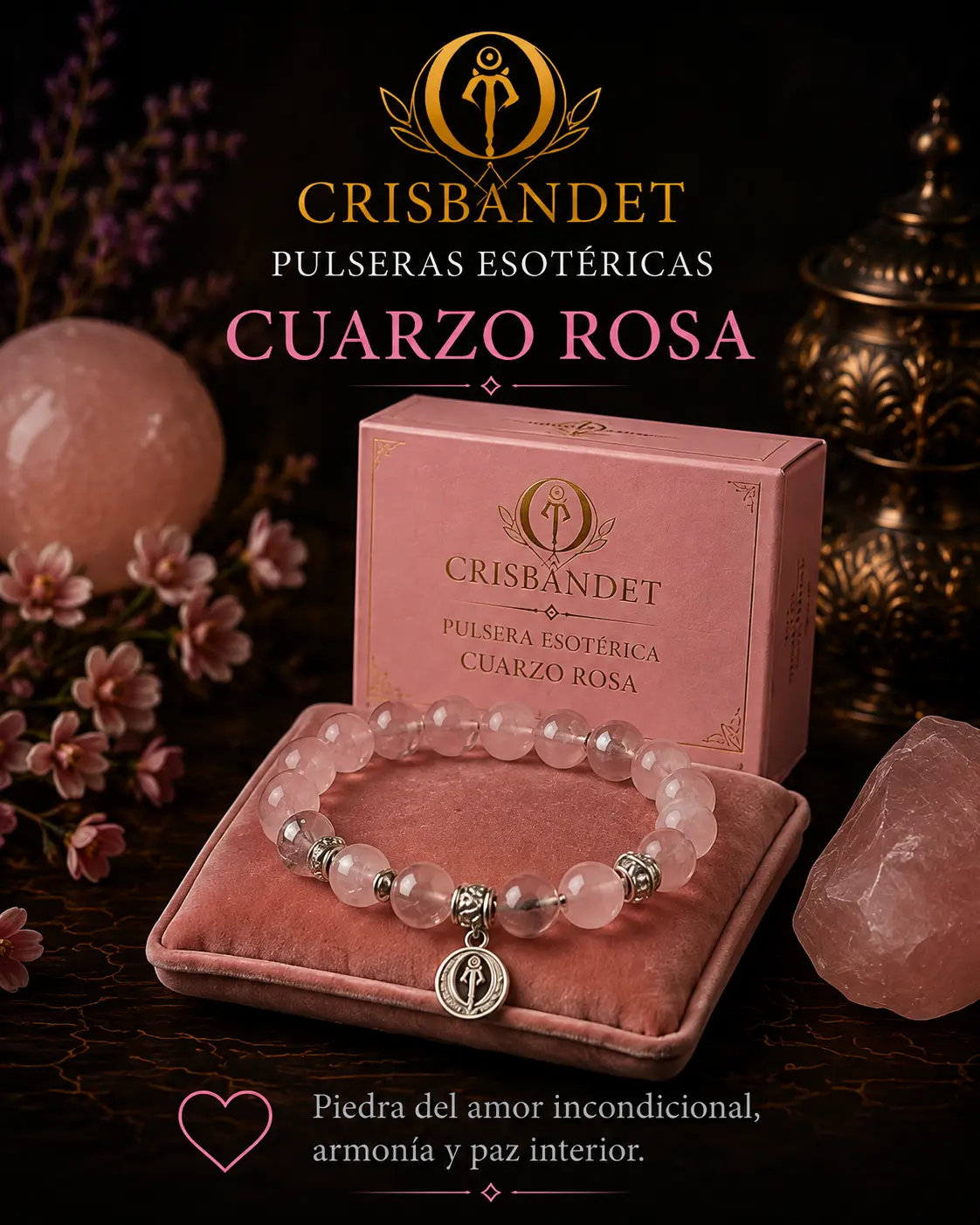 Pulsera Cuarzo Rosa