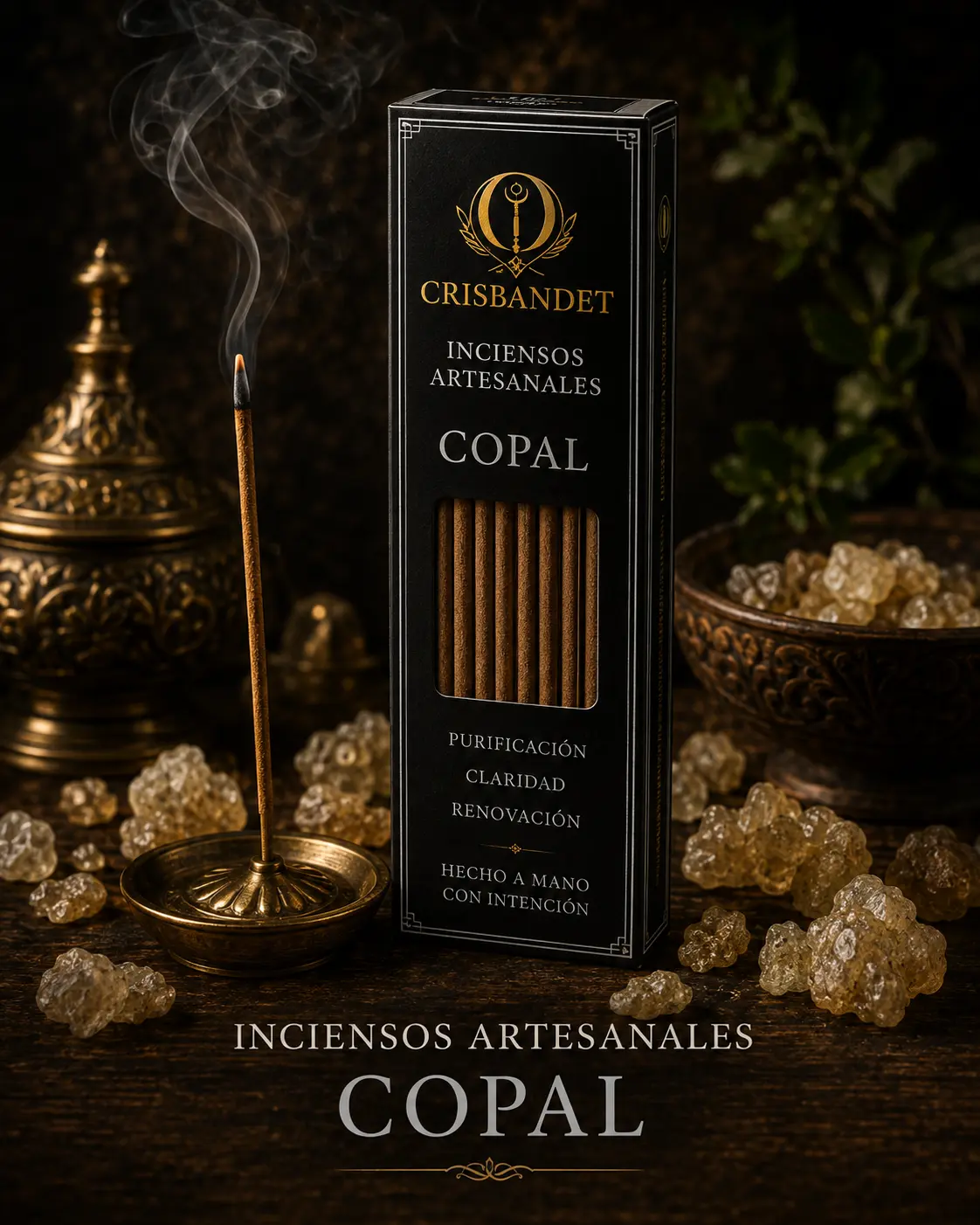 Incienso de Copal CRISBANDET — Purificación · Claridad · Renovación