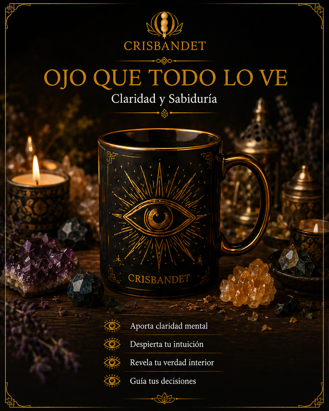 Taza ritual Ojo que Todo lo Ve — Claridad y Sabiduría