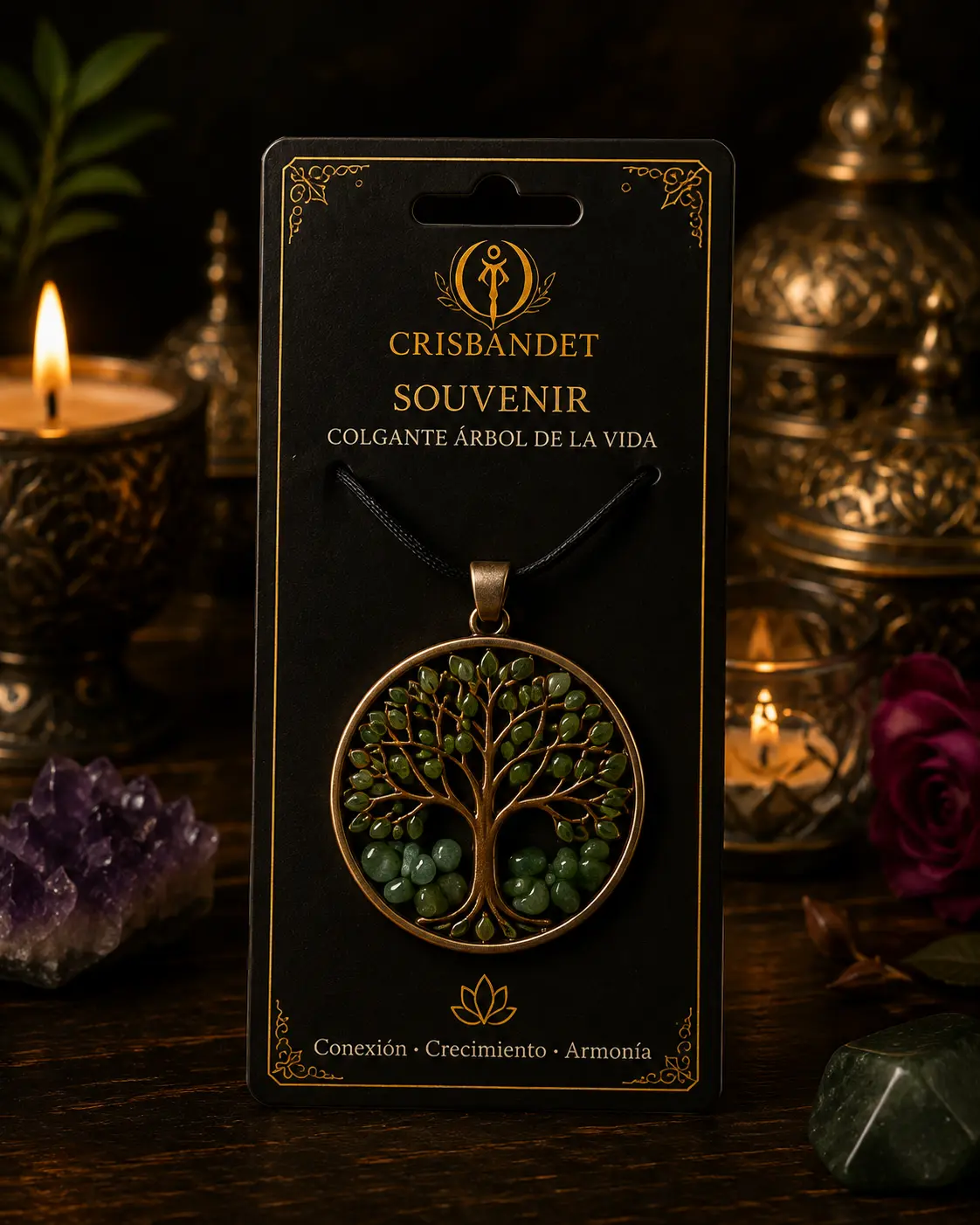 Souvenir Colgante Árbol de la Vida CRISBANDET — Conexión · Crecimiento · Armonía