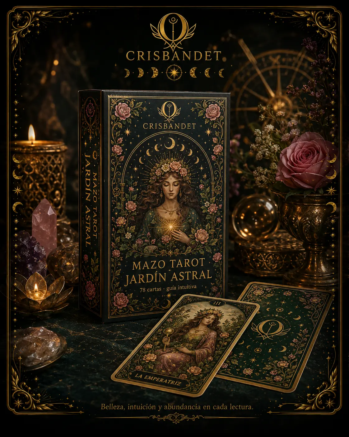 Mazo Jardín Astral CRISBANDET — Belleza · Intuición · Abundancia