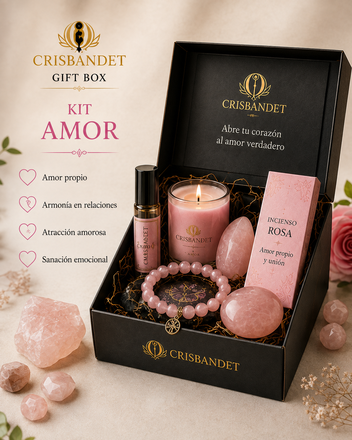 Kit Amor CRISBANDET — Amor propio · Sanación emocional