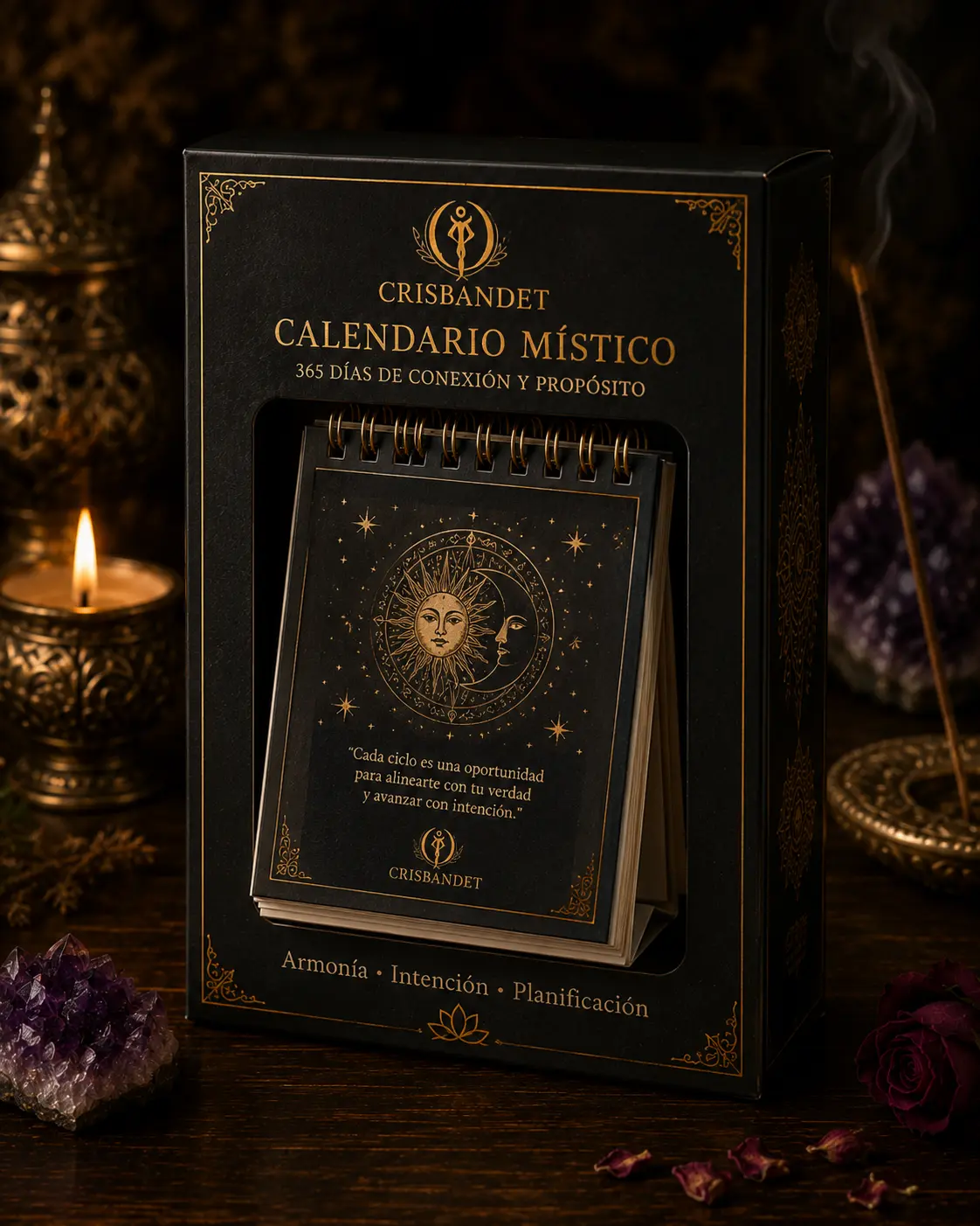 Souvenir Calendario Místico CRISBANDET — 365 días de conexión y propósito