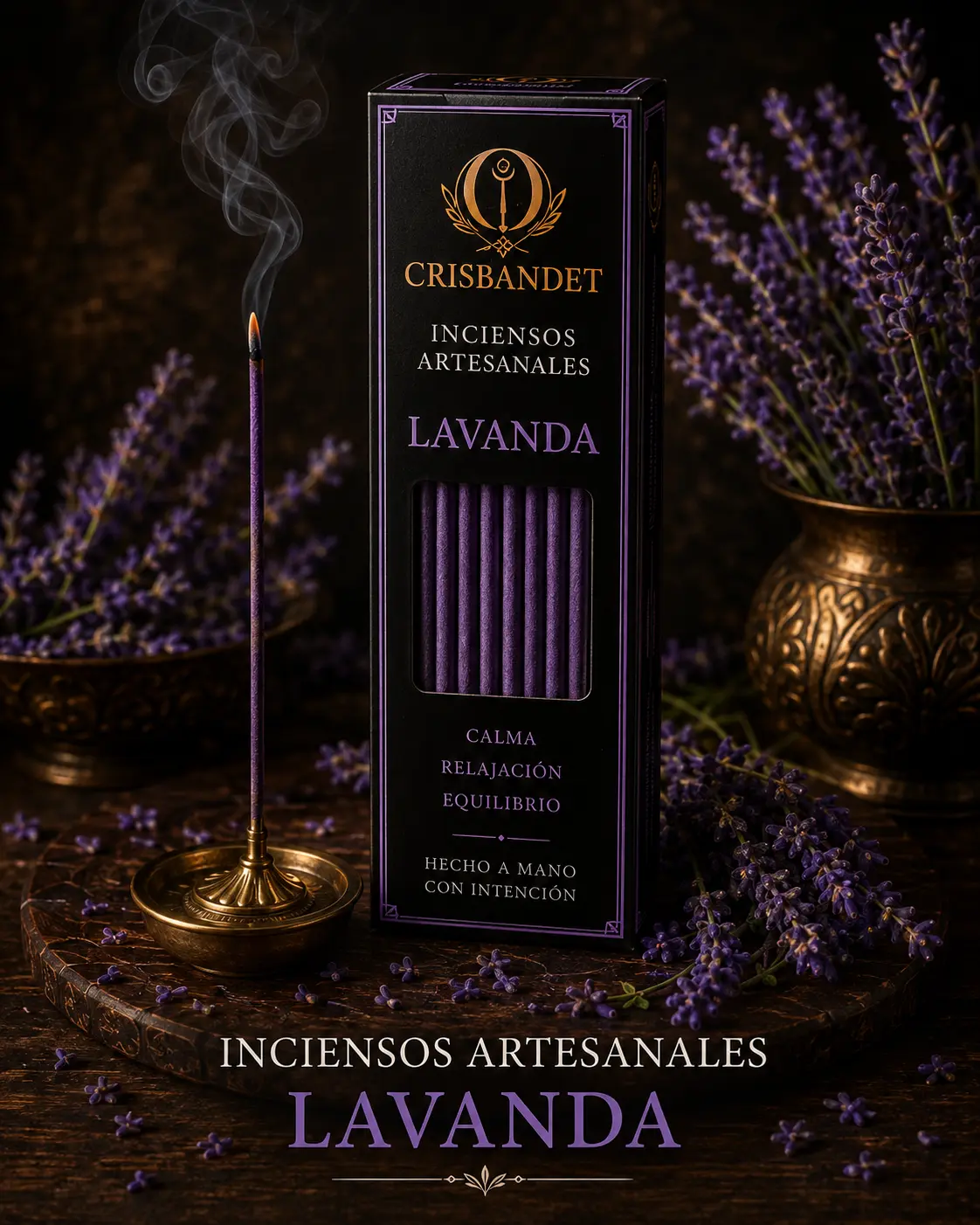 Incienso de Lavanda CRISBANDET — Calma · Relajación · Equilibrio