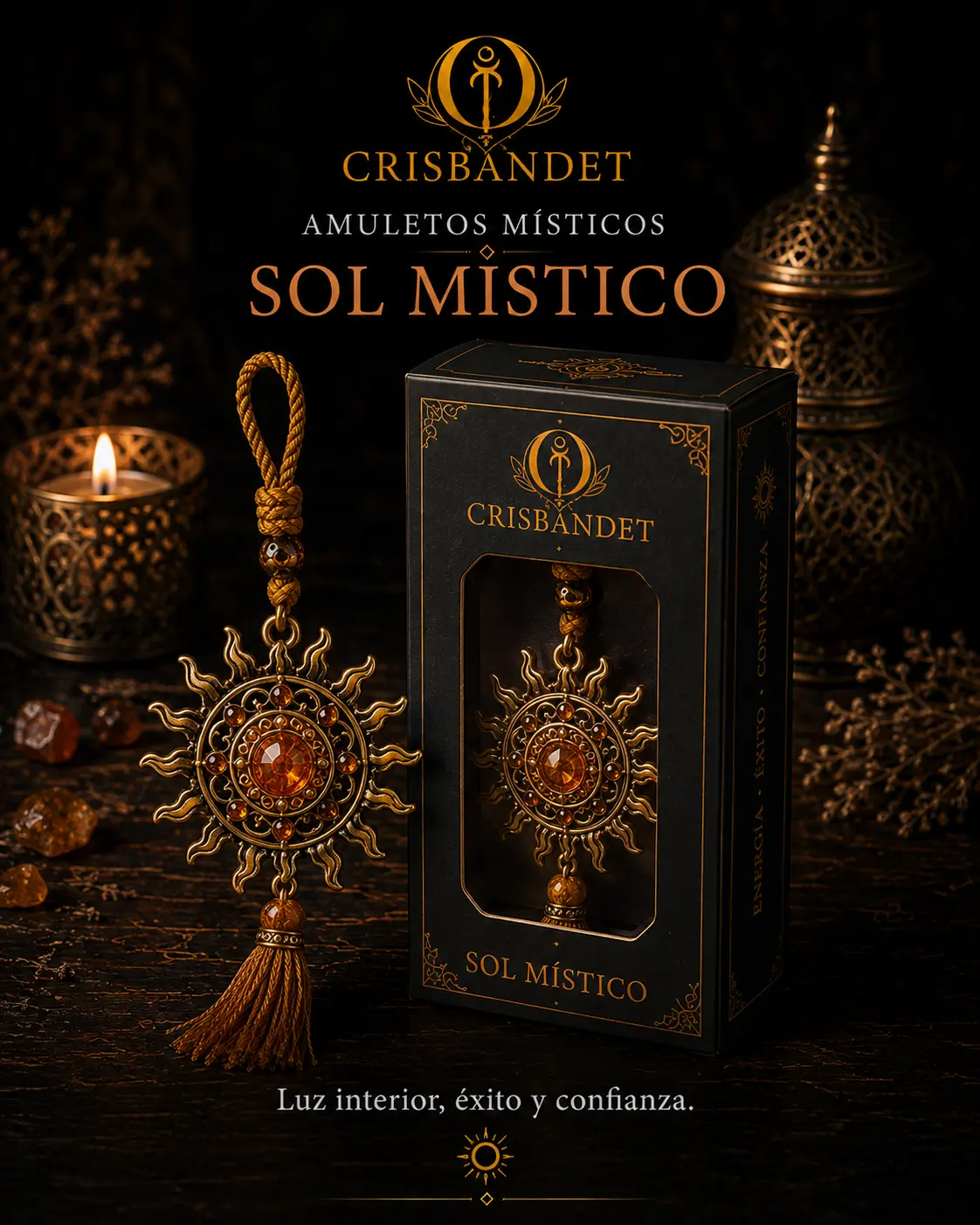 Sol Místico CRISBANDET — Energía · Éxito · Confianza