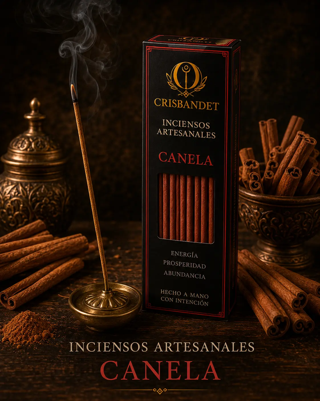 Incienso de Canela CRISBANDET — Energía · Prosperidad · Abundancia