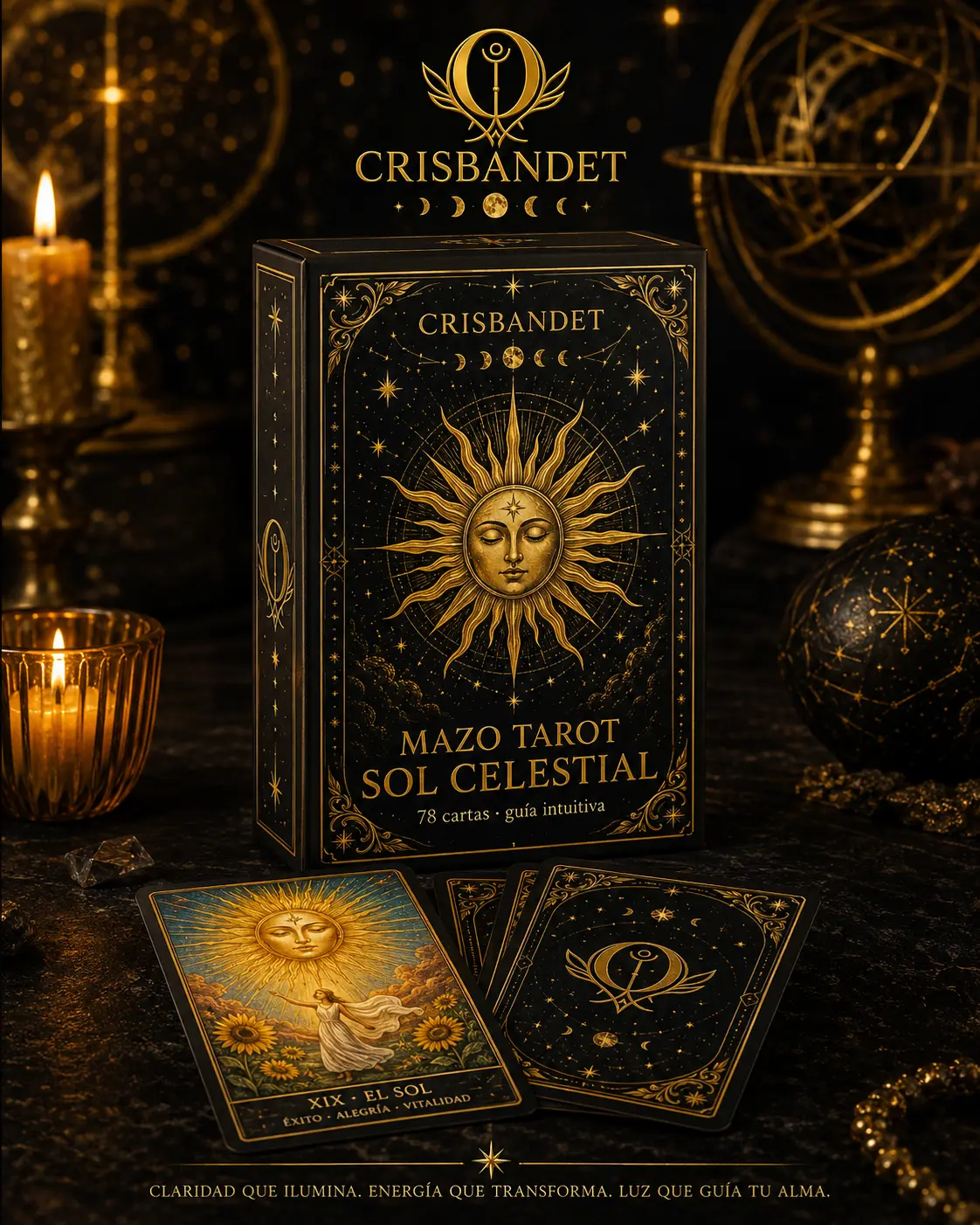 Mazo Sol Celestial CRISBANDET — Claridad · Energía · Luz que guía