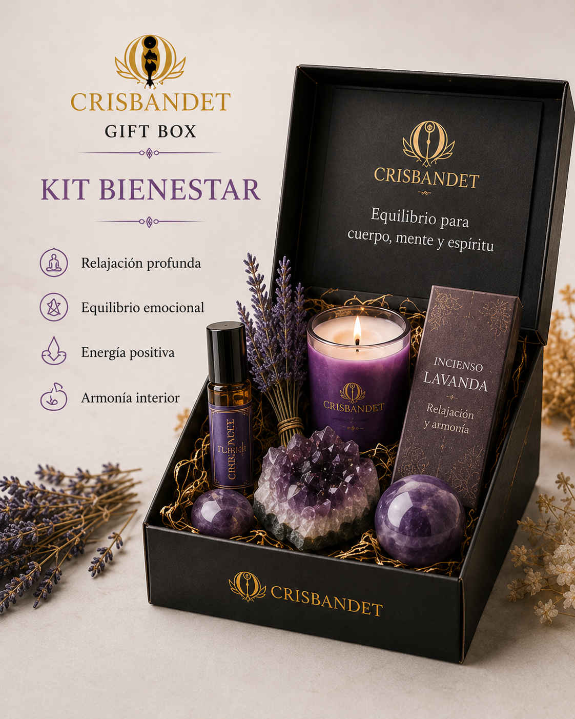 Kit Bienestar CRISBANDET — Relajación · Equilibrio emocional