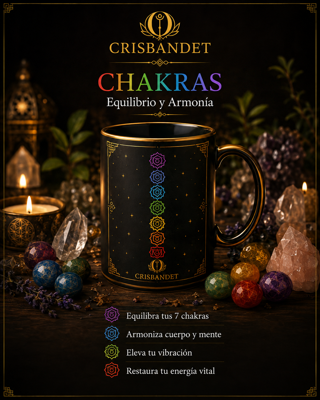 Taza ritual Chakras — Equilibrio y Armonía